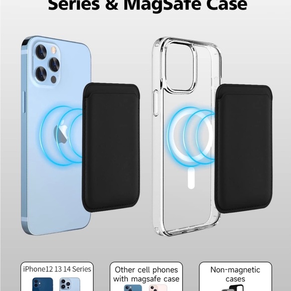 IPhone magnetic magsafe leather wallet for 12 13 14 - Picture 4 of 6